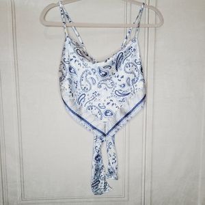 Japna Scarf Print Tank Top